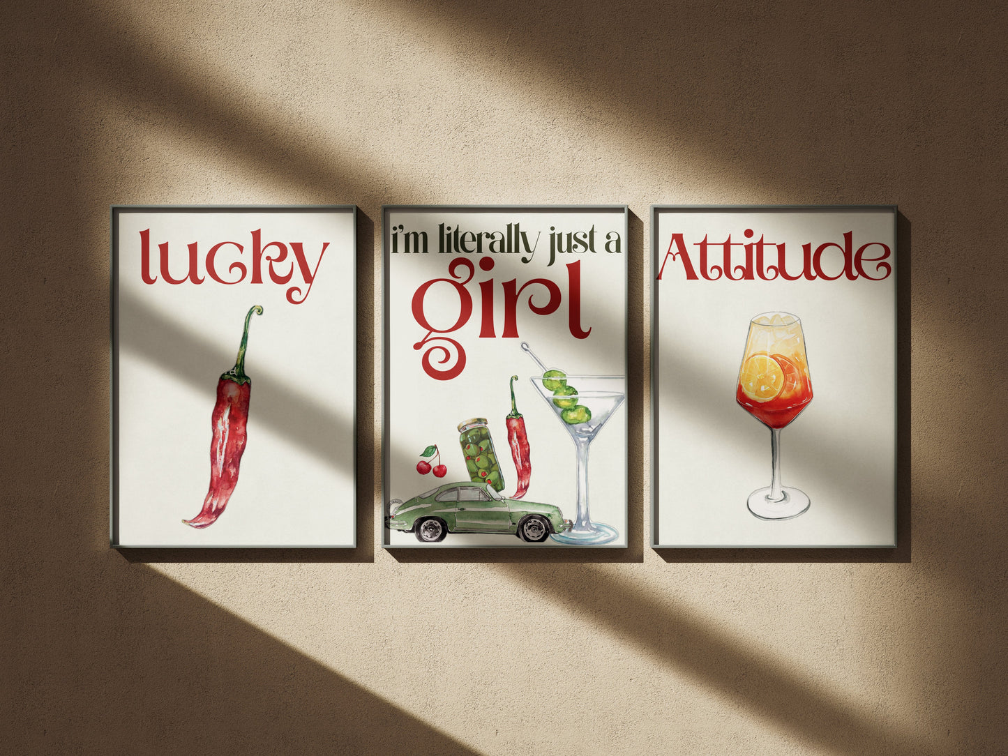 Set of 3: The Euro Babe